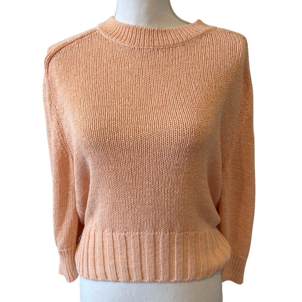 GAP Lightweight Cotton Blend Sweater Peach M